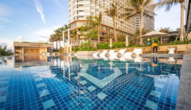 Hồ bơi tại R1503 Apec Mũi Né được khách đánh giá cao