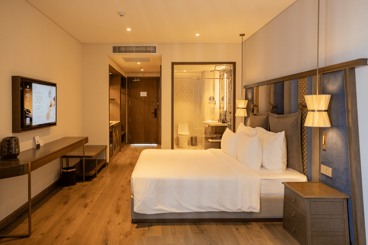 Không gian phòng nghỉ tại M-Condotel Mandala Cham Bay Mũi Né